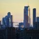 Moscow business district under construction