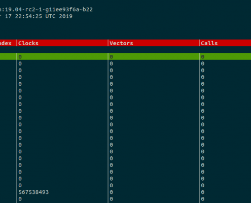 A screenshot of the statistics shown for GoVPP Stats-Viewer