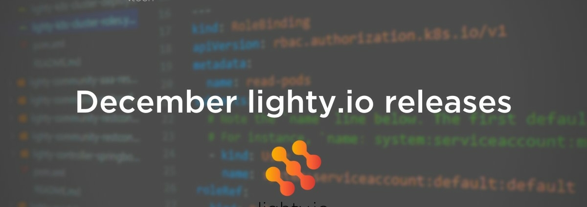 december releases in the lighty.io